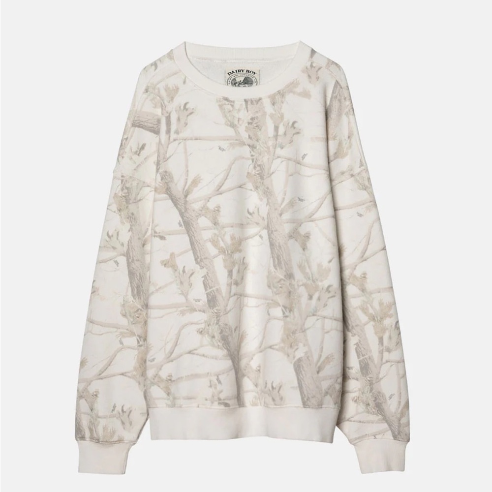 Dairy boy woodland camo sweatshirt